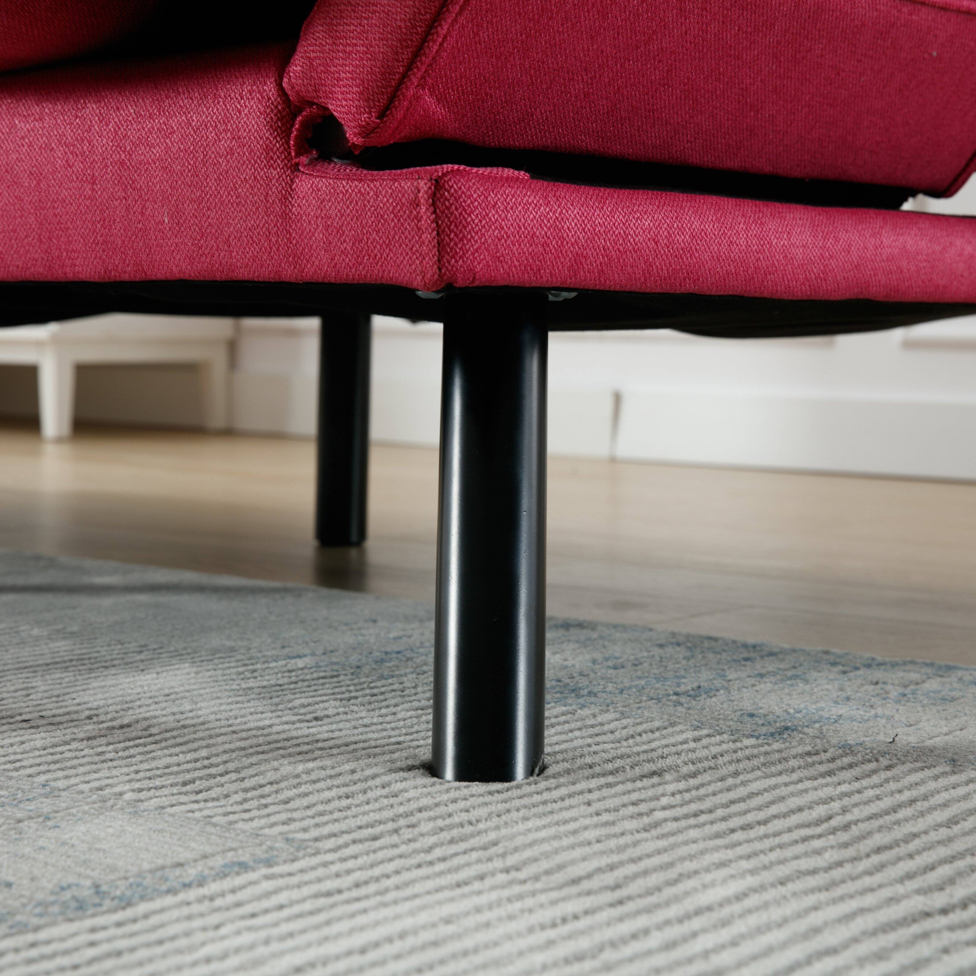 Alt View 8. Tiramisubest - Bedroom furniture,Living room furniture,sofa with thick cushion,Sofa bed,Sleeper sofa with metal feet,Rose Red - Rose Red.