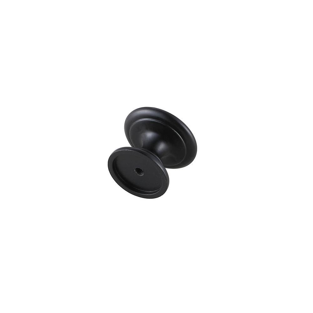 Left. Elegant Decor - Kaid 1.2" Diameter Matte Black Mushroom Knob Multipack (Set of 10) - Matte Black.