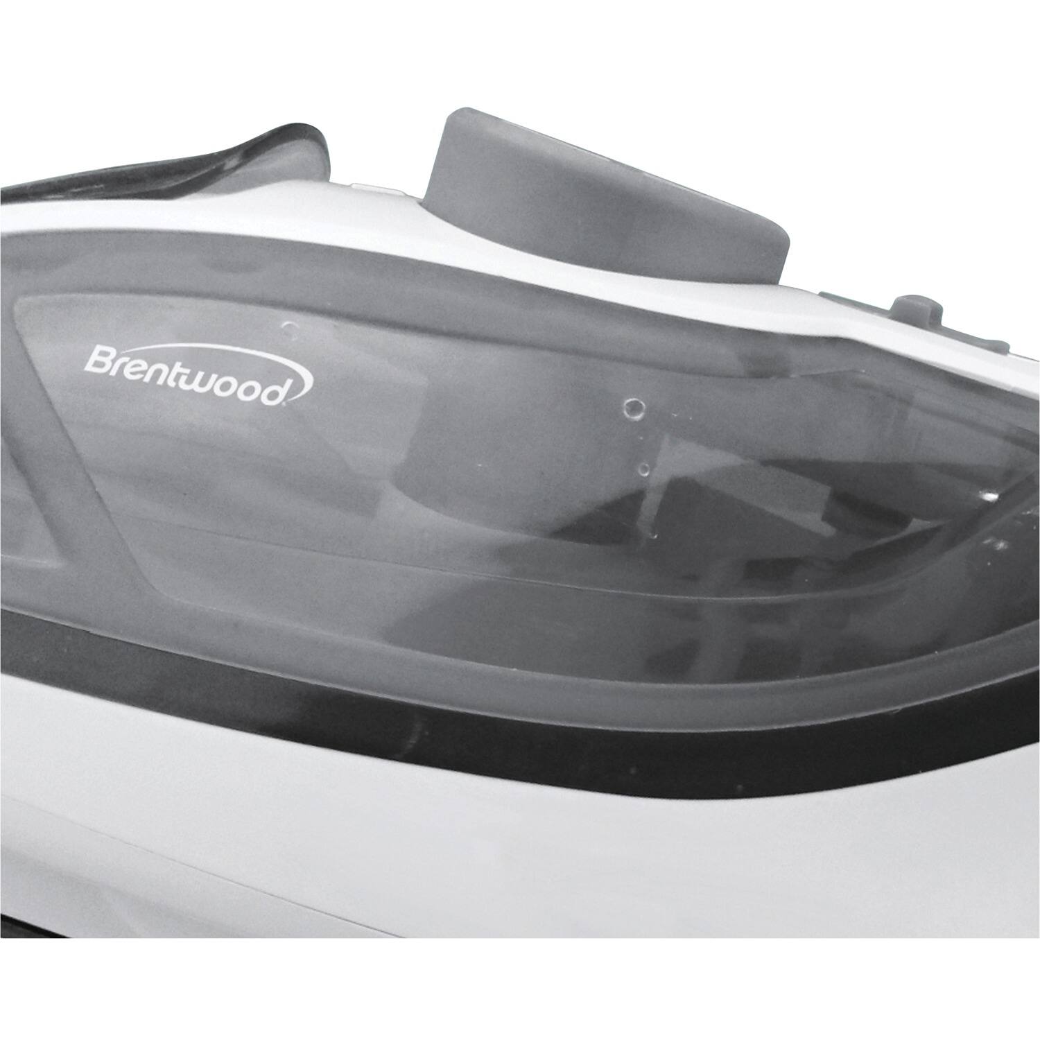 Angle. Brentwood - Nonstick Handheld Steam Iron - White.