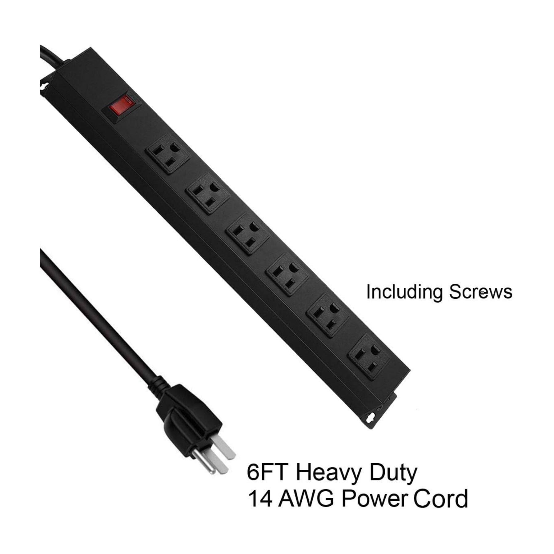 Including Screws

6FT Heavy Duty 14 AWG Power Cord