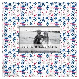 Fan Creations - 10'' x 10'' Floral Pattern Frame - Multicolor
