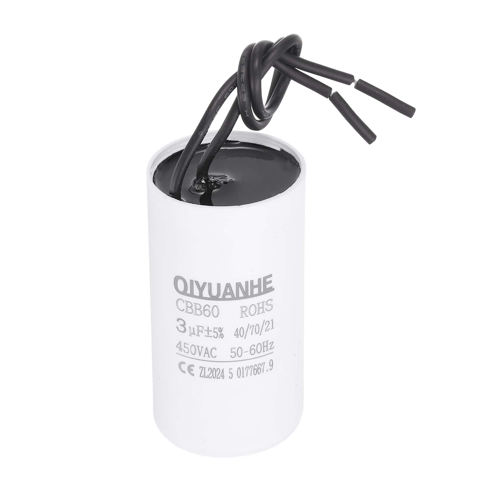 Unique Bargains - CBB60 Capacitor 3uF 450V Run Round Start Capacitor for AC Motor, Pump, HVAC Compressor - White price history on PriceWatchPro