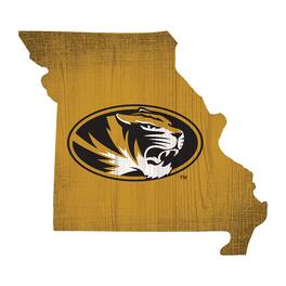 Fan Creations - Missouri Tigers 12" Logo State Sign - Multicolor