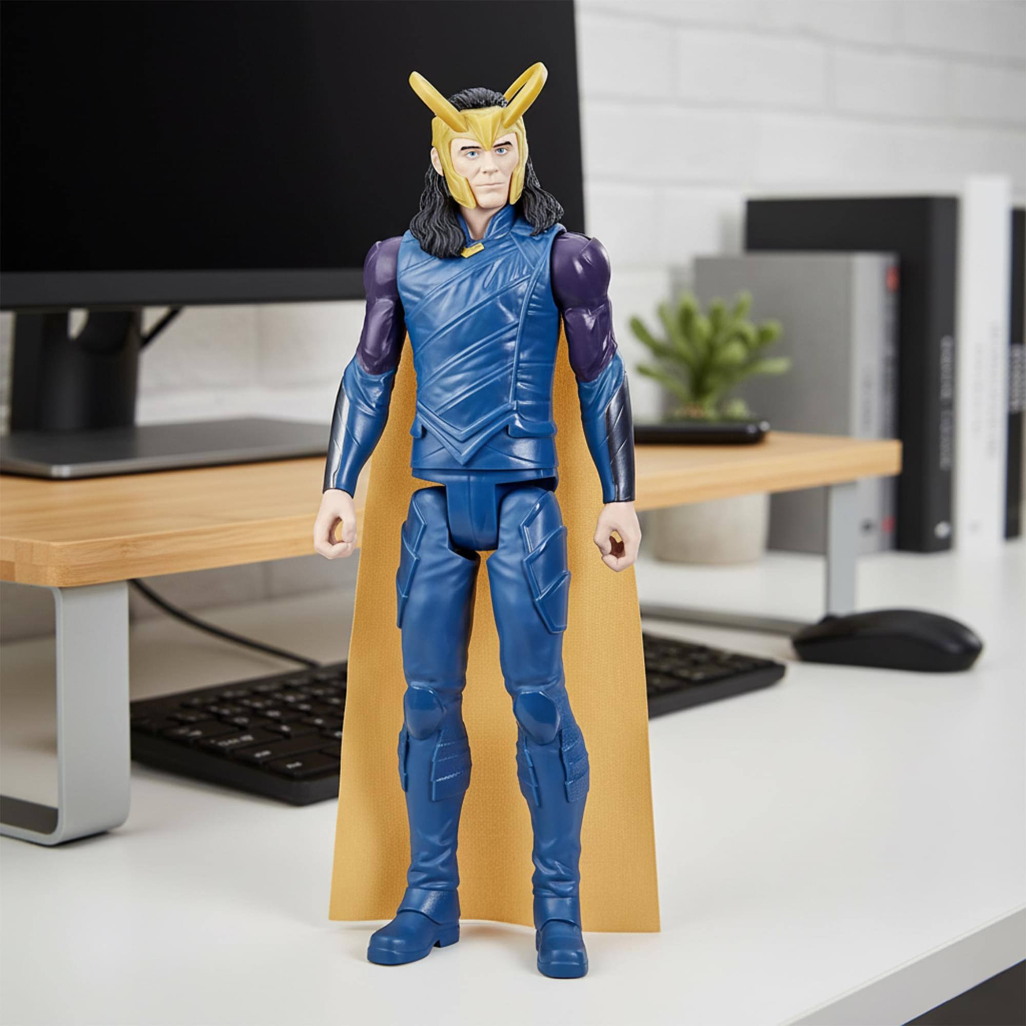 Alt View 3. Hasbro - Marvel Titan Hero Series Loki 12-Inch Action Figure - Multi-Colored.