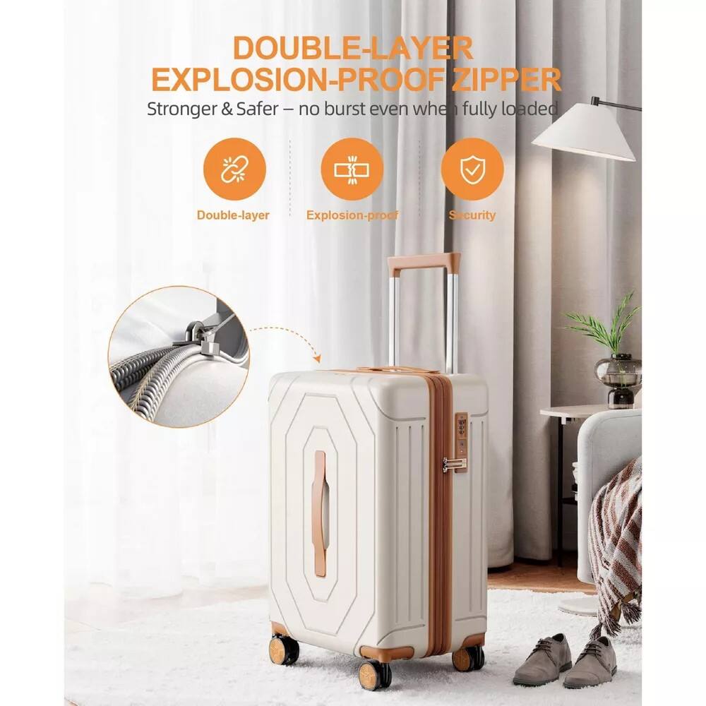 DOUBLE-LAYER EXPLOSION-PROOF ZIPPER  
Stronger & Safer – no burst even when fully loaded  

- Double-layer  
- Explosion-proof  
- Security