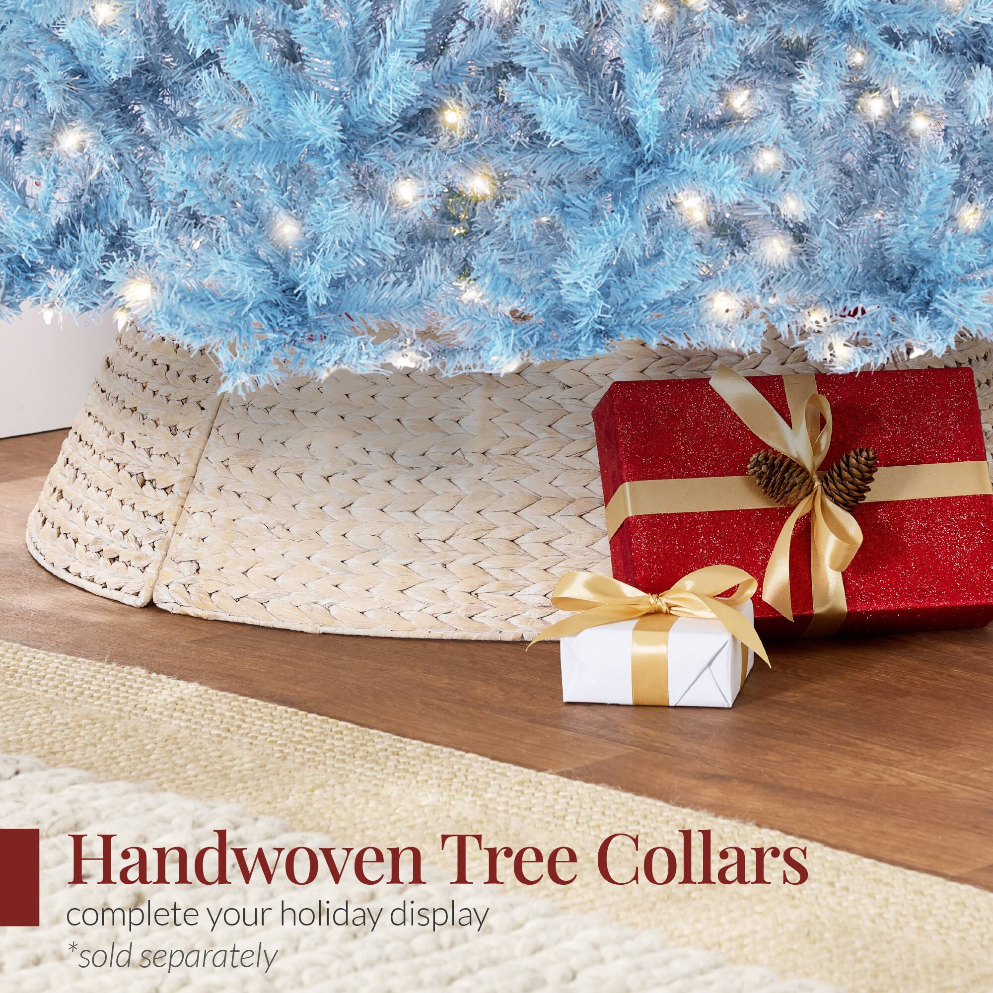 Handwoven Tree Collars  
complete your holiday display  
*sold separately