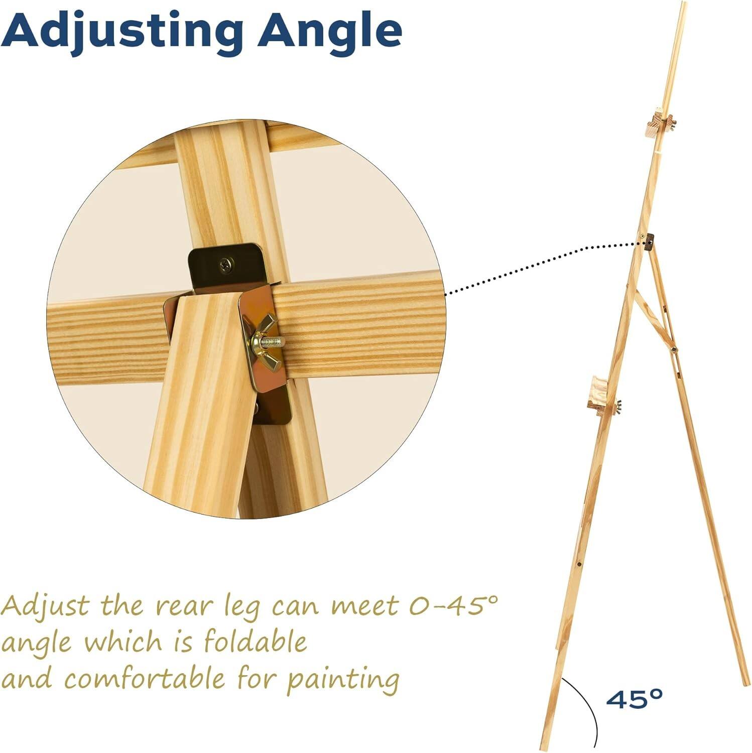Adjusting Angle

Adjust the rear leg can meet 0-45° angle which is foldable and comfortable for painting