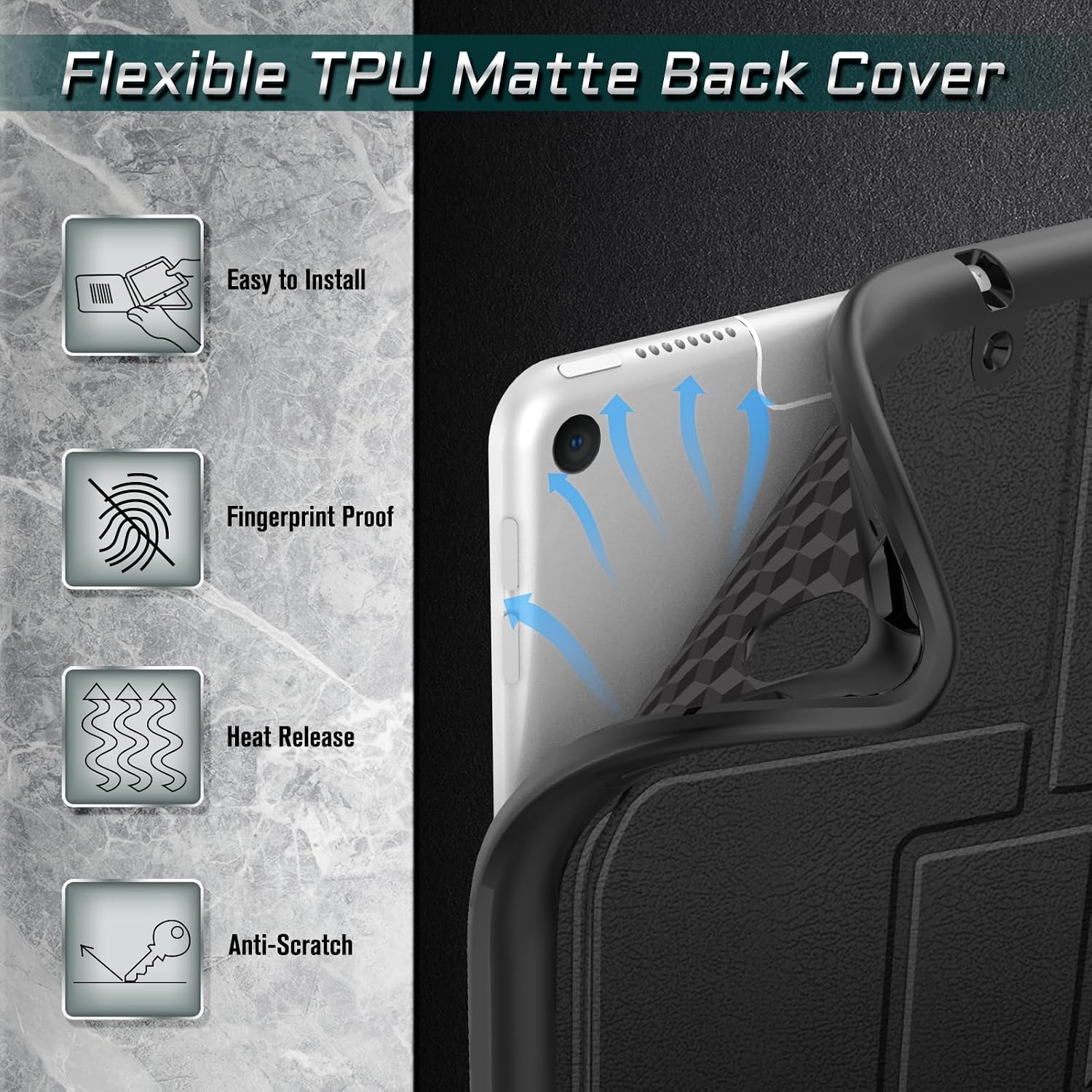 Flexible TPU Matte Back Cover

- Easy to Install
- Fingerprint Proof
- Heat Release
- Anti-Scratch