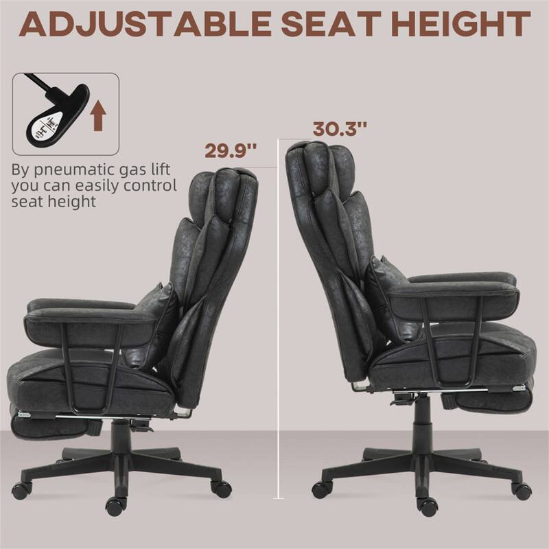 ADJUSTABLE SEAT HEIGHT

By pneumatic gas lift you can easily control seat height

29.9" 30.3"