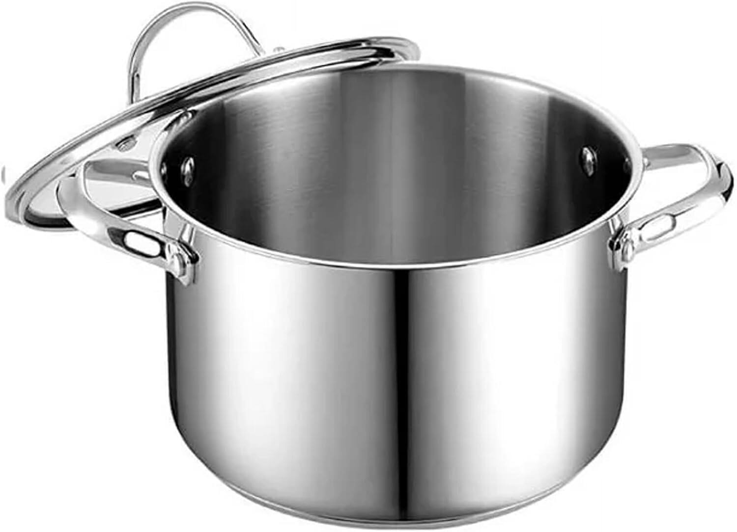 Alt View 1. Cooks Standard - Cook Standards Classic 6 QT Stockpot With cover - STAINLESS STEEL.