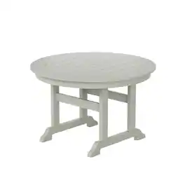 WestinTrends - Malibu 47" Outdoor Patio Round Dining Table - Sand