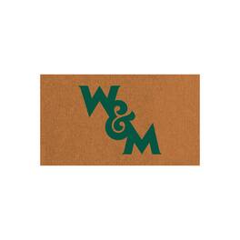 Evergreen Enterprises - William & Mary Tribe 28" x 16" Team Logo Outdoor Coir Mat - Multicolor