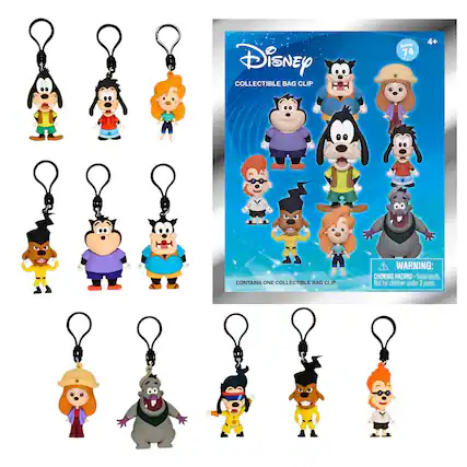 Disney COLLECTIBLE BAG CLIP Series 74 4+ CONTAINS ONE COLLECTIBLE BAG CLIP WARNING: CHOKING HAZARD - Small parts. Not for children under 3 years.
