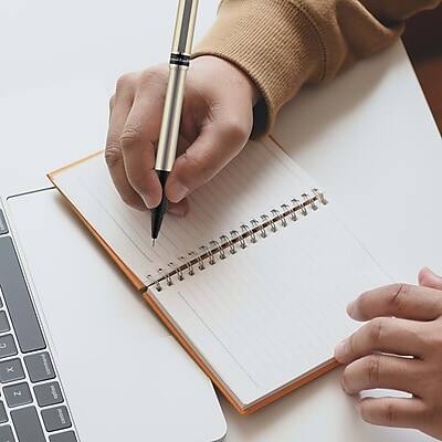 Alt View 8. Uni - Uni Deluxe Rollerball Pen,Fine Point, Blue Ink, Dozen (60053).