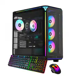 iBUYPOWER - Element Gaming Desktop PC - AMD Ryzen 7 8700F, NVIDIA GeForce RTX 5060 8GB, 16GB DDR5 RAM, 1TB NVMe SSD_EXBA7N5601 - Black