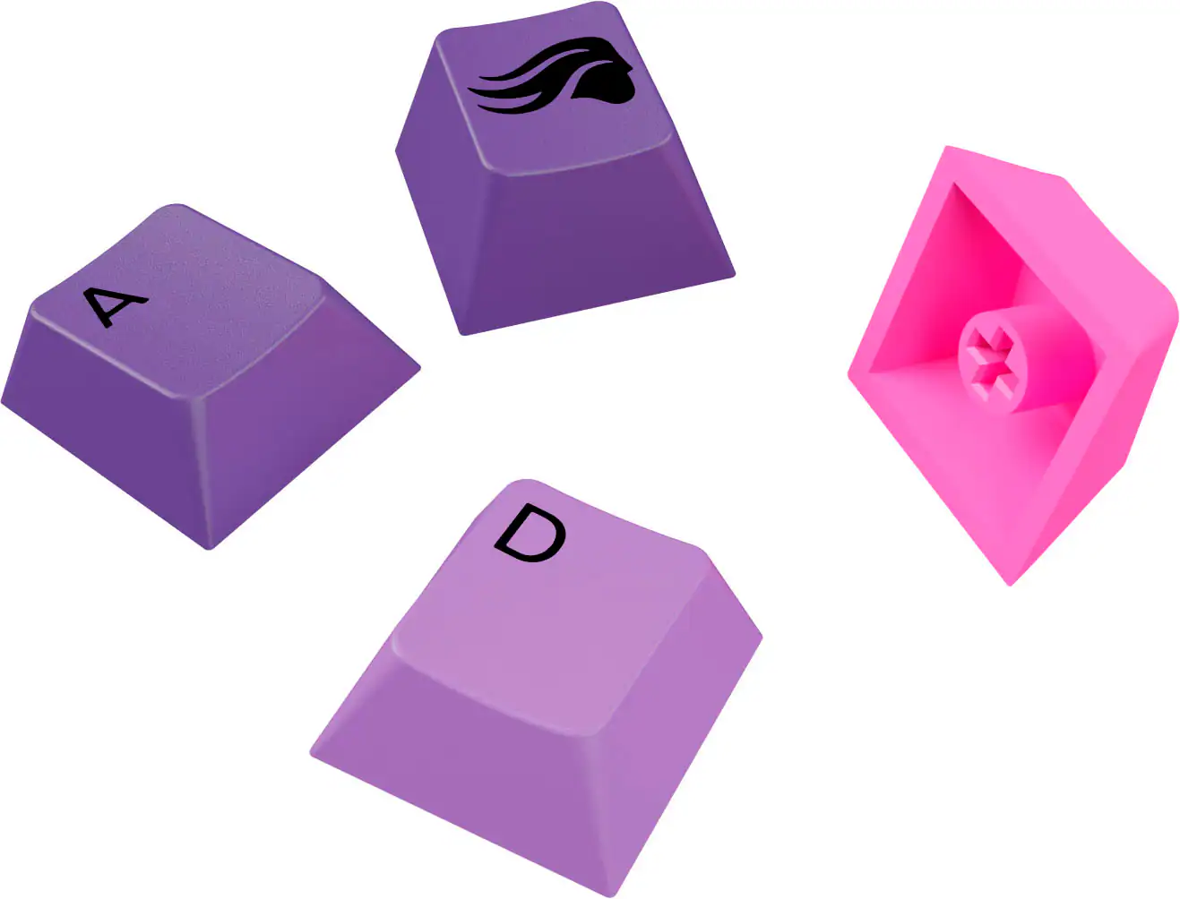 Alt View 12. Glorious - GPBT Gradient Universal Keycap Set Compatible with Most 100% 85% 80% TKL 60% Compact 75% Mechanical Keyboards - Nebula V2.