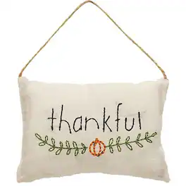 BreeBe - *Thankful Pillow Ornament - White