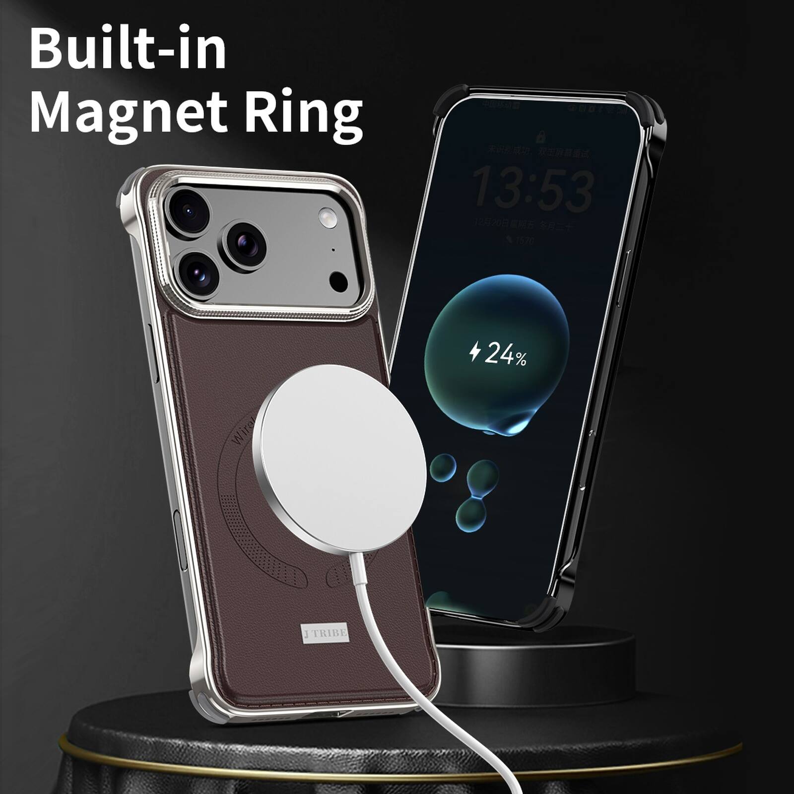 Built-in Magnet Ring  
13:53  
1220 SEN  
1570  
24% TRIBE