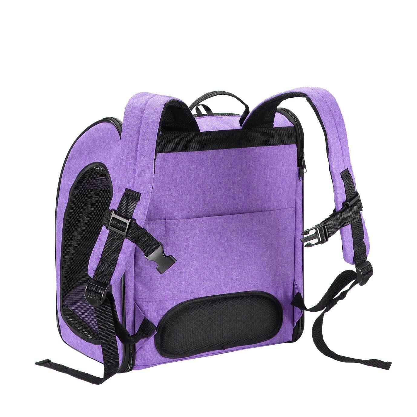 Angle. Petique - Petique Pet Backpacker, Pet Carrier for Small Size Pets, Ventilated Backpack Bag for Cats & Dogs.