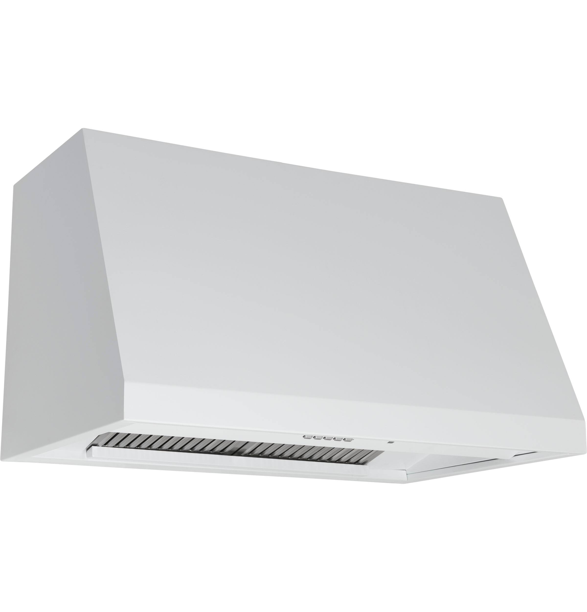 Alt View 2. Café - 36" Convertible Range Hood - Matte White.