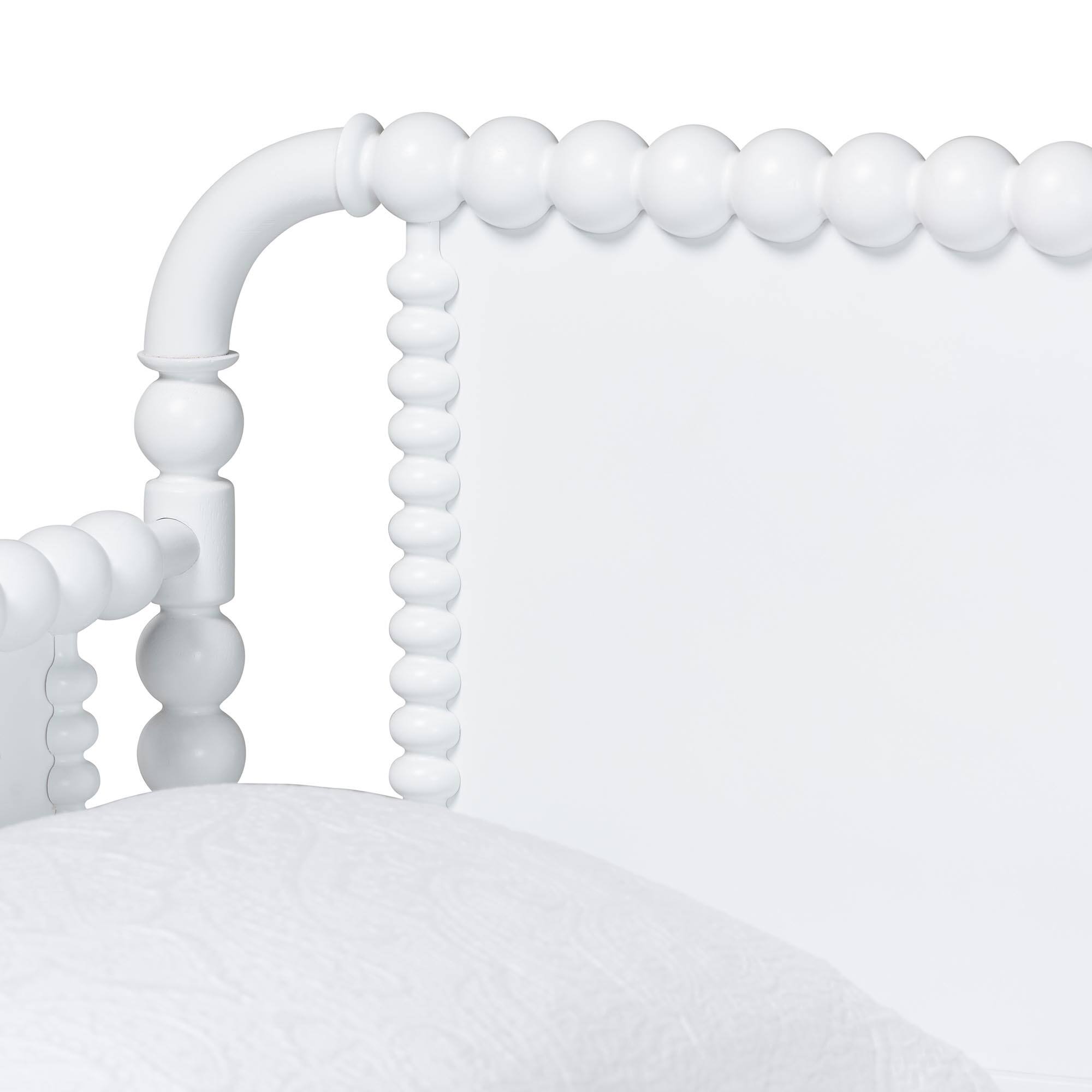 Alt View 3. Baxton Studio - Lucera 3-Drawer Daybed with Bobbin Frame, Full - White.