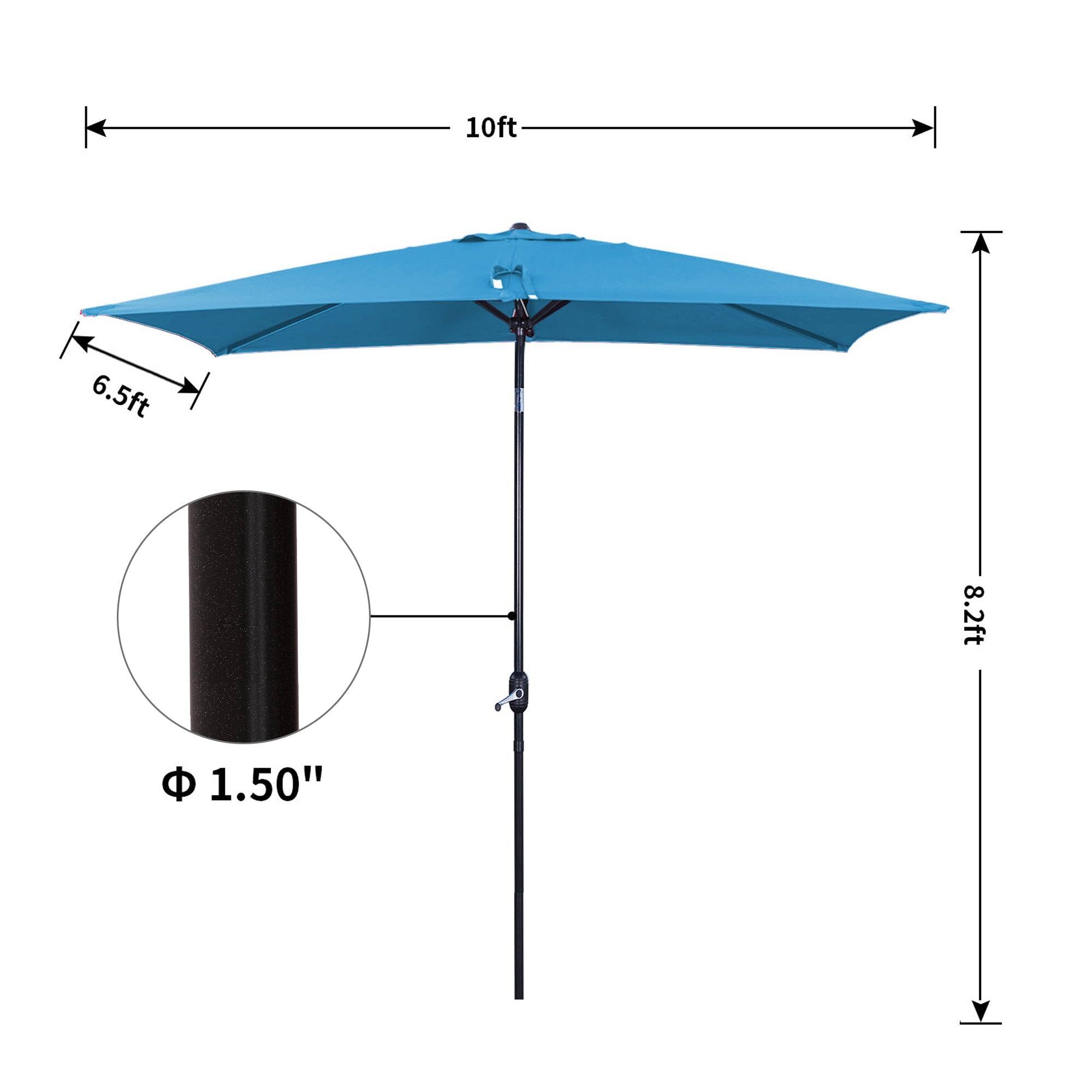 - Diameter: 10ft
- Width: 6.5ft
- Height: 8.2ft
- Pole Diameter: 1.50"