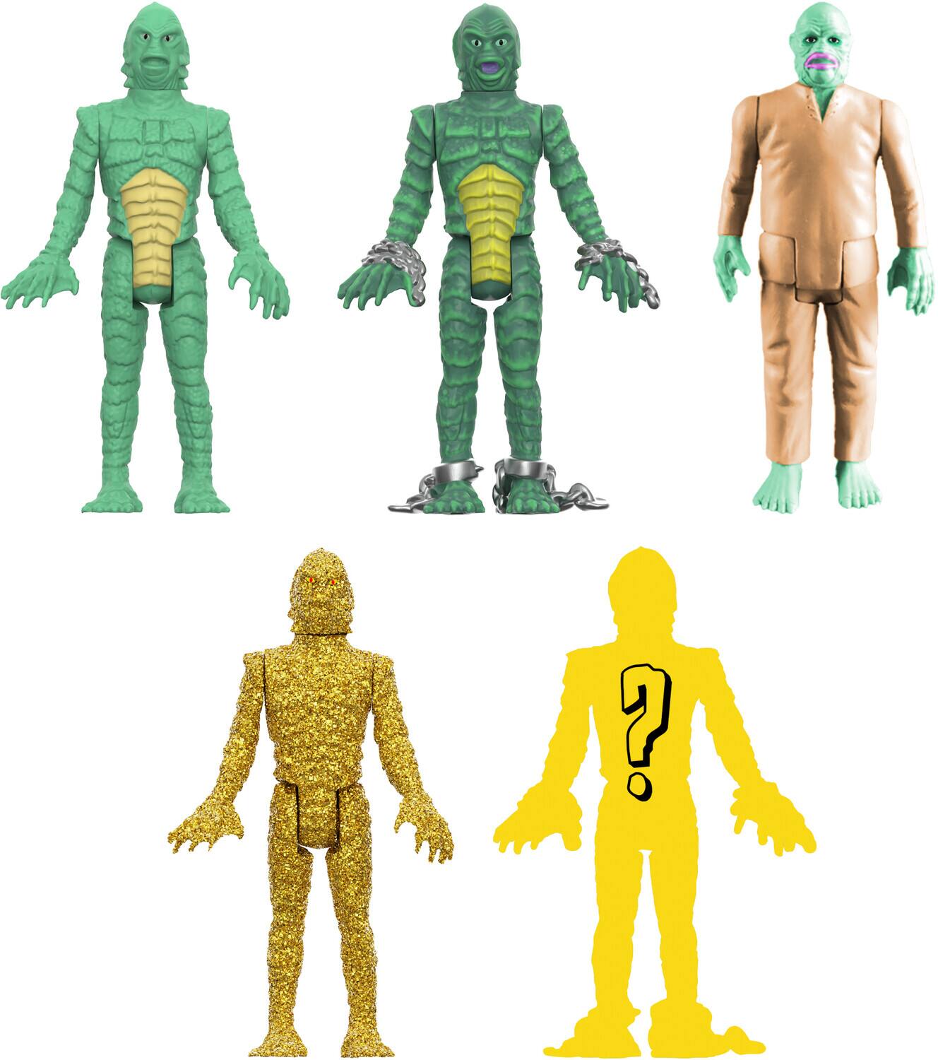Alt View 1. Super7 - Super7 - Universal Monsters - Reaction Blind Box Wv3 - Creature from the Black Lagoon 12pc Flat   - COLLECTIBLES - Multicolor.