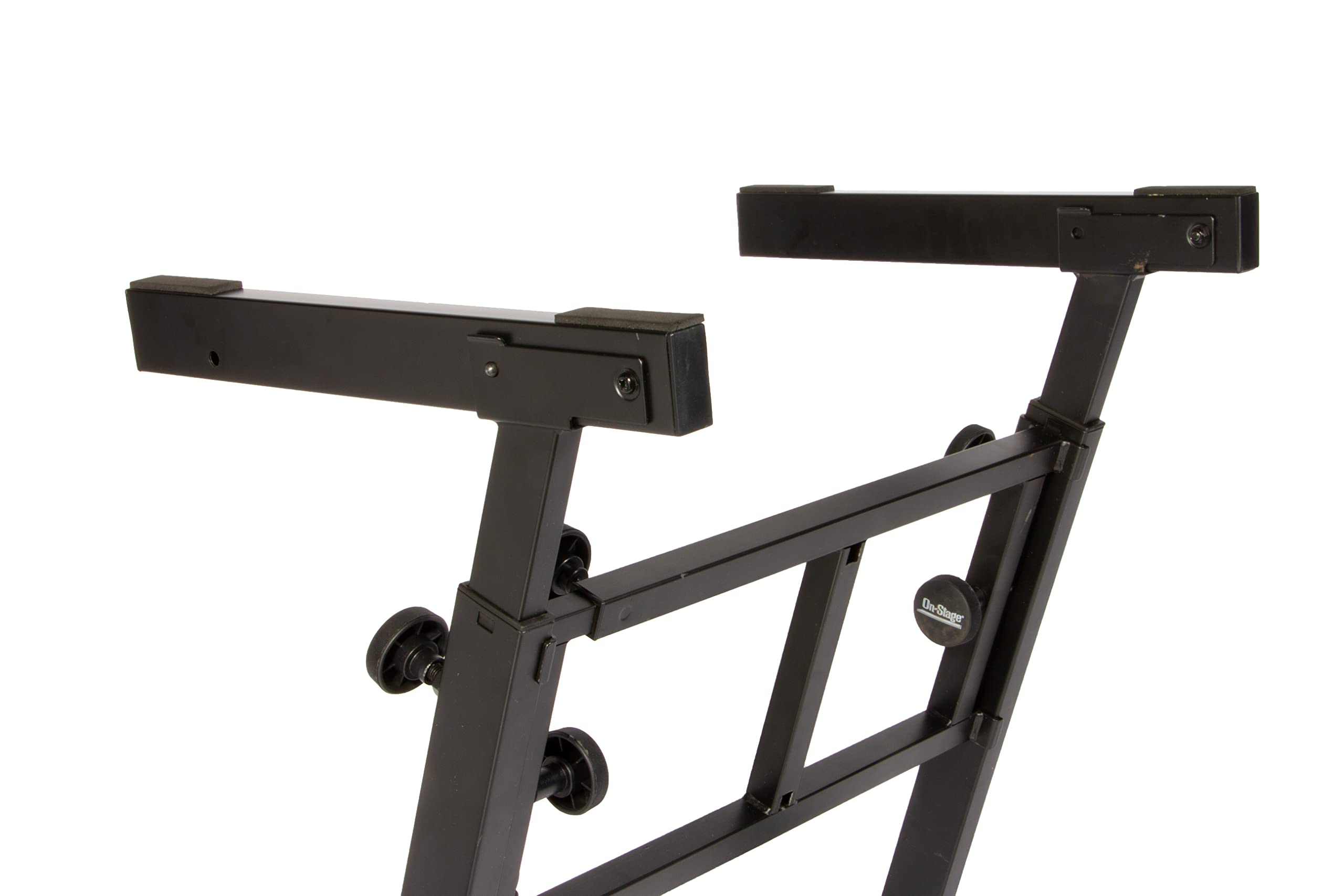 Angle. On Stage Stands - OnStage KS7350 Pro Heavy-Duty Folding-Z Keyboard Stand, Black - "NA".
