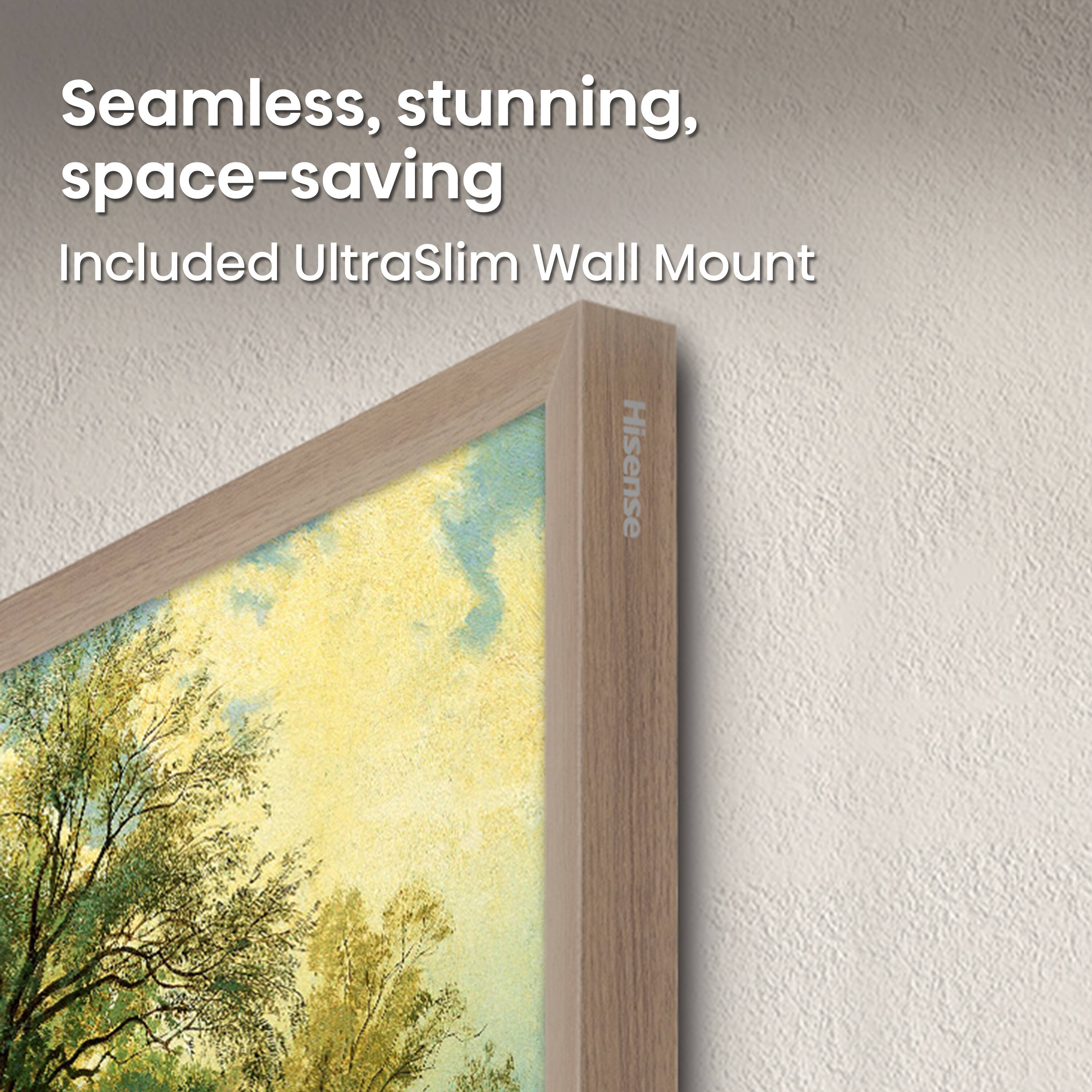 Seamless, stunning, space-saving  
Included UltraSlim Wall Mount