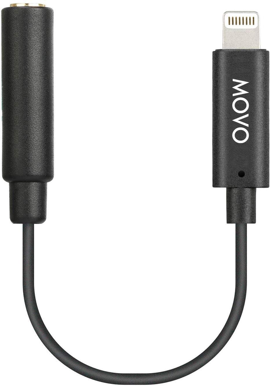 MOVO - IMA-1 Microphone Adapter Cable - 3.5mm TRRS to Lightning Connector - Compatible with iOS Devices