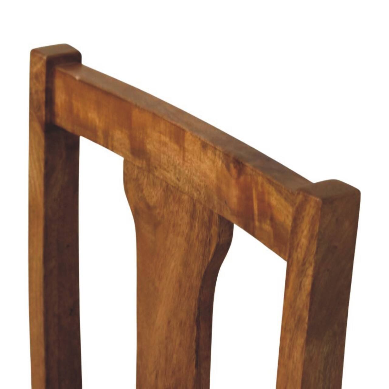 Back. Artisan Furniture - Writing Chair with Turned Legs, Upholstered, Brown - Brown and White.