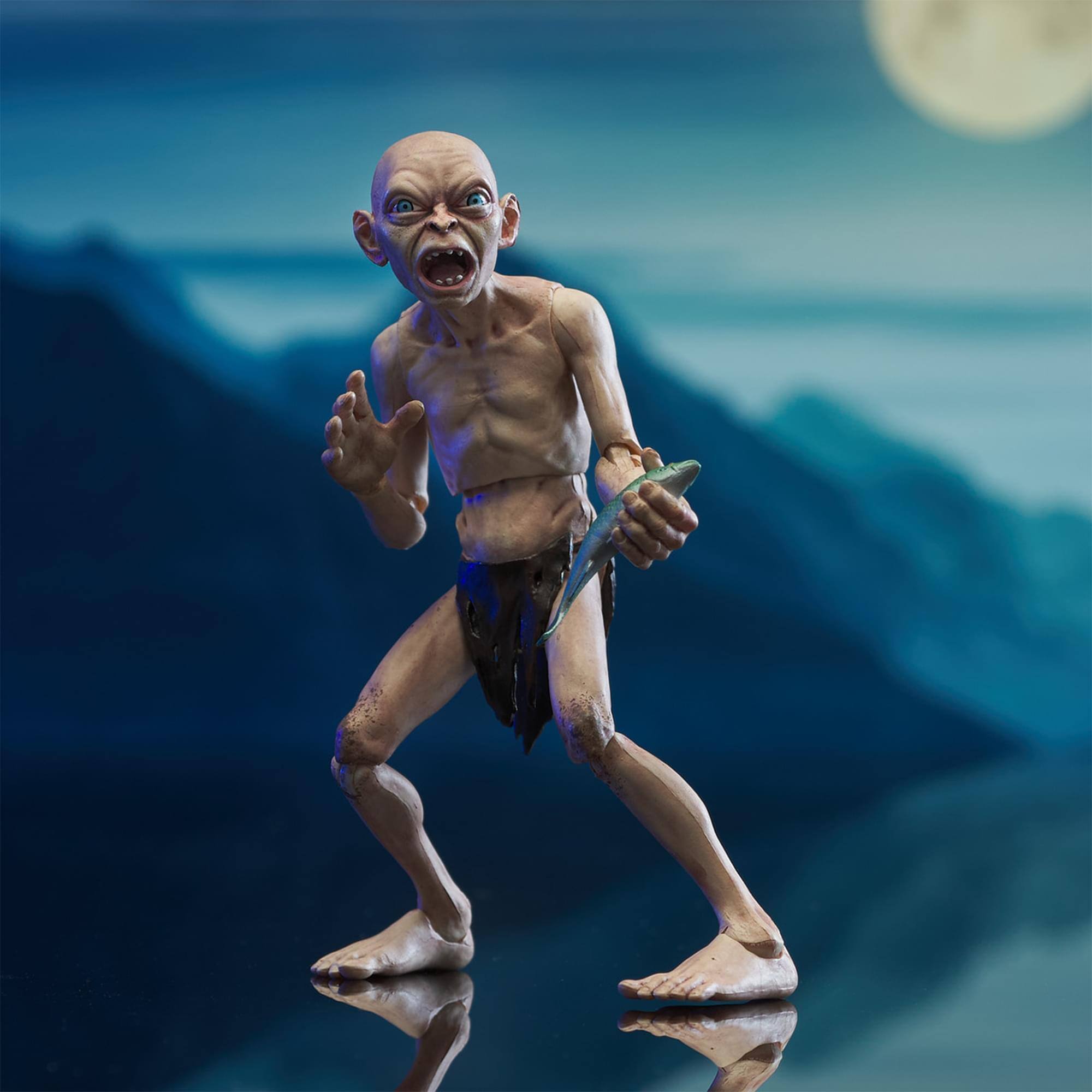 Alt View 4. Diamond Select Toys - Lord Of The Rings Deluxe Gollum Action Figure.