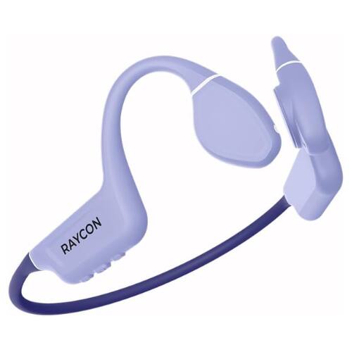 Front. Raycon - Raycon Bone Conduction Open-Ear Bluetooth Sports Headphones with Mic, IP68 Water Resistant, 13-Hour Playtime (Purple).