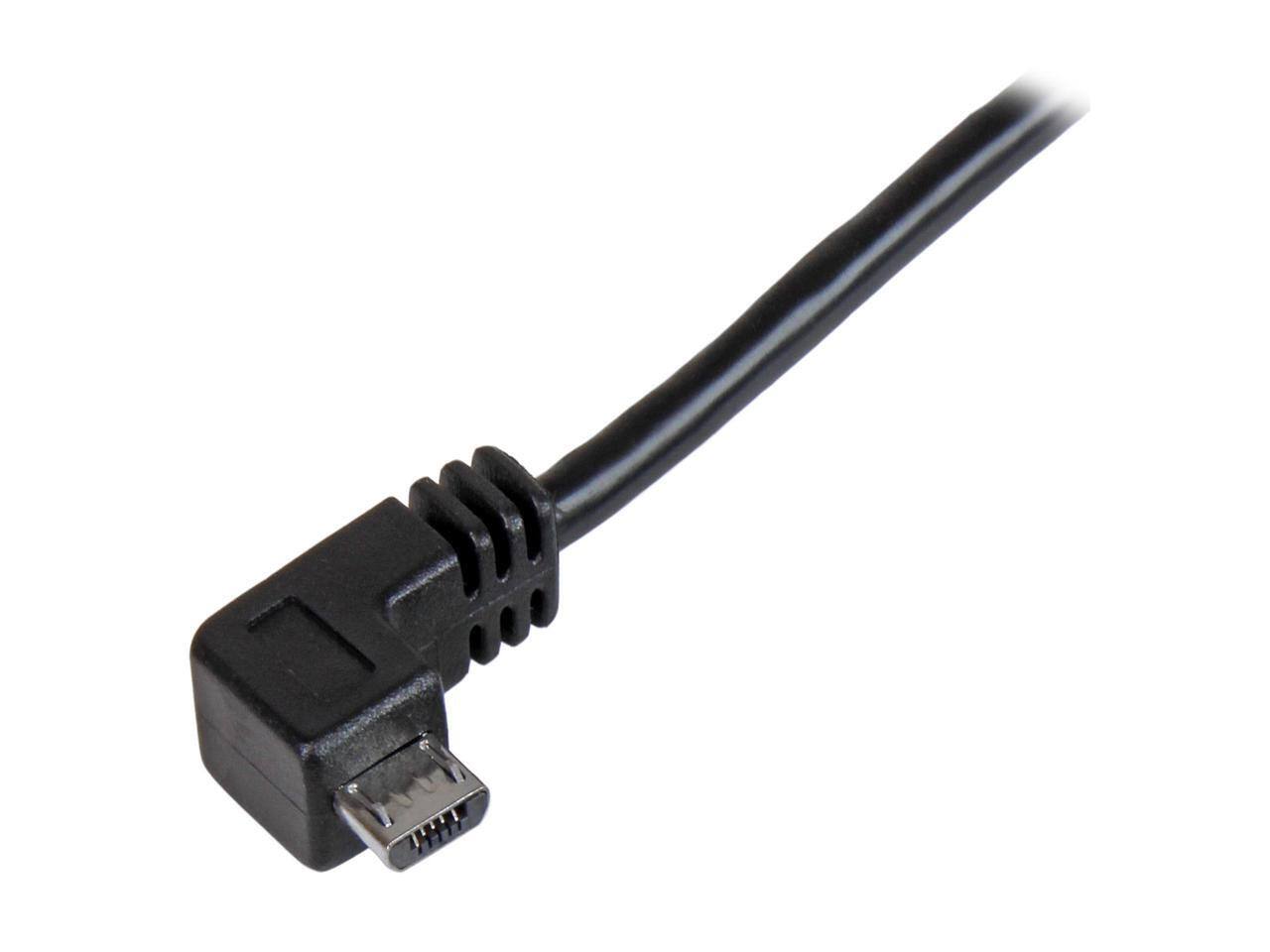 Alt View 1. StarTech.com - StarTech.com 1m 3 ft Right Angle Micro-USB Charge-and-Sync Cable M/M - USB 2.0 A to Micro-USB - 28/24 AWG.