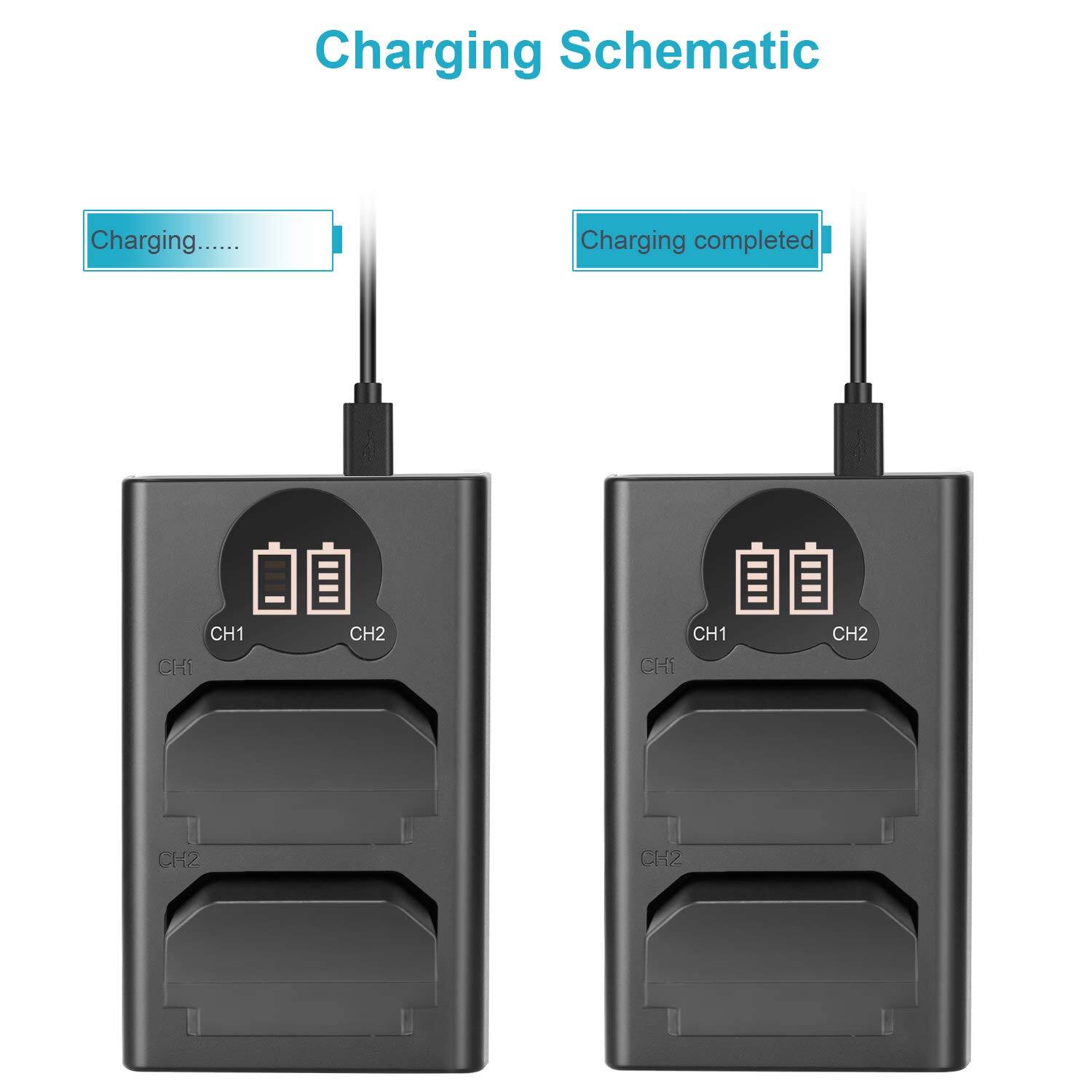 Charging Schematic

Charging......  
Charging completed

CH1  CH2  
CH1  CH2  
CH2  CK2
