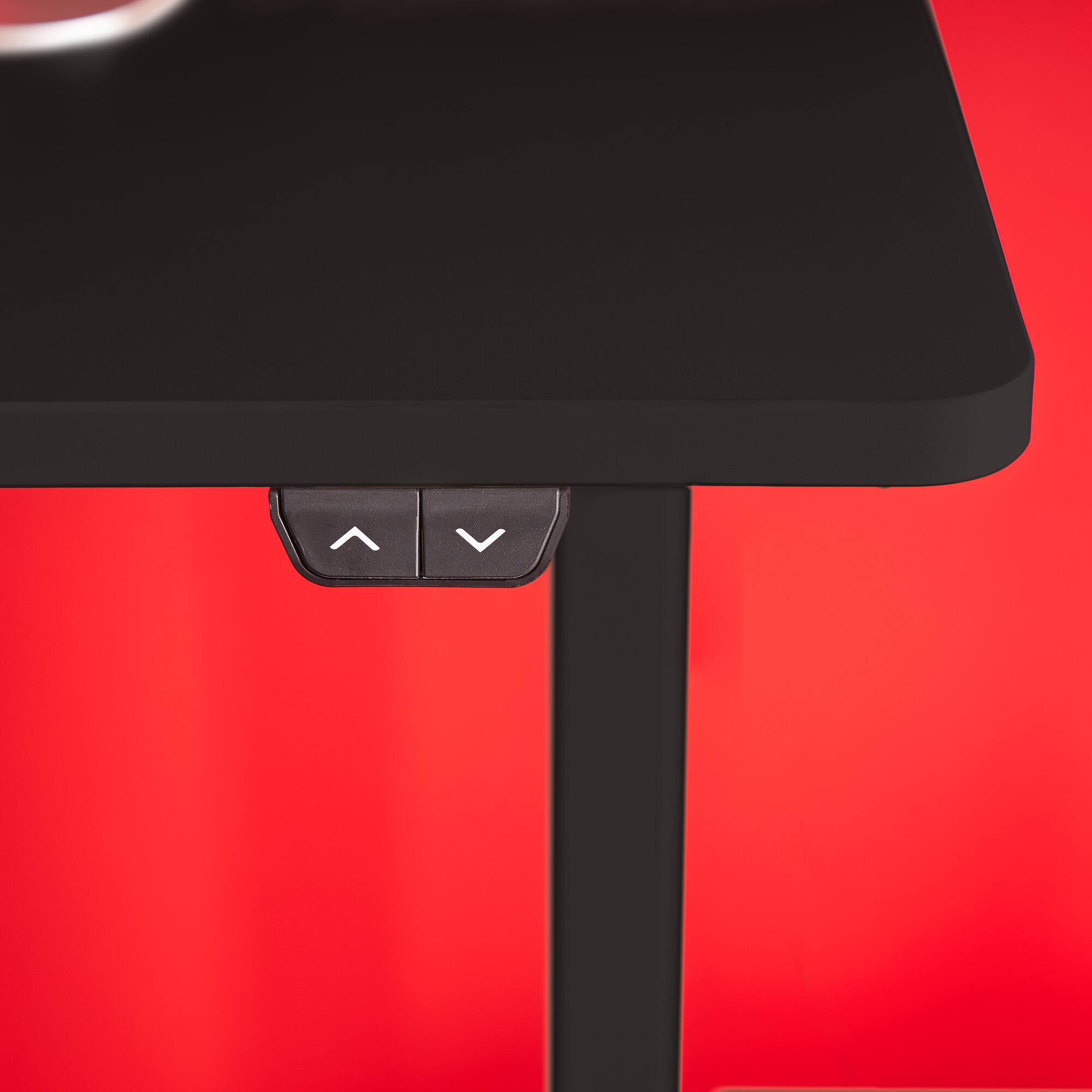 Alt View 11. True Seating - Ergo Electric Height Adjustable Standing Desk - Black.