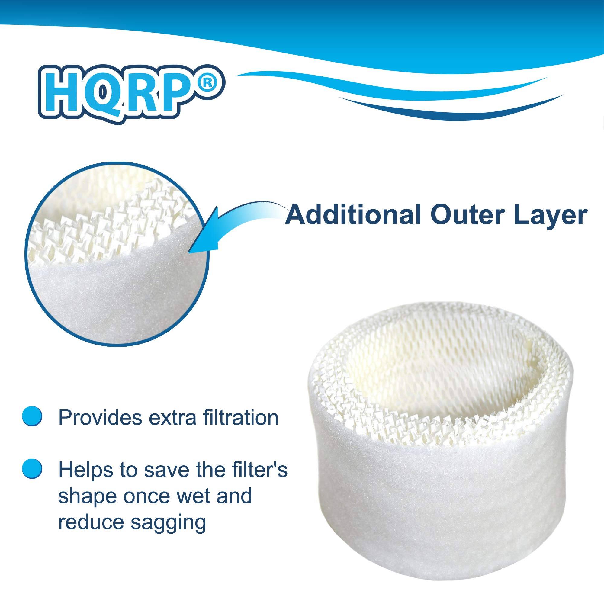 HQRP® Additional Outer Layer  
- Provides extra filtration  
- Helps to save the filter's shape once wet and reduce sagging