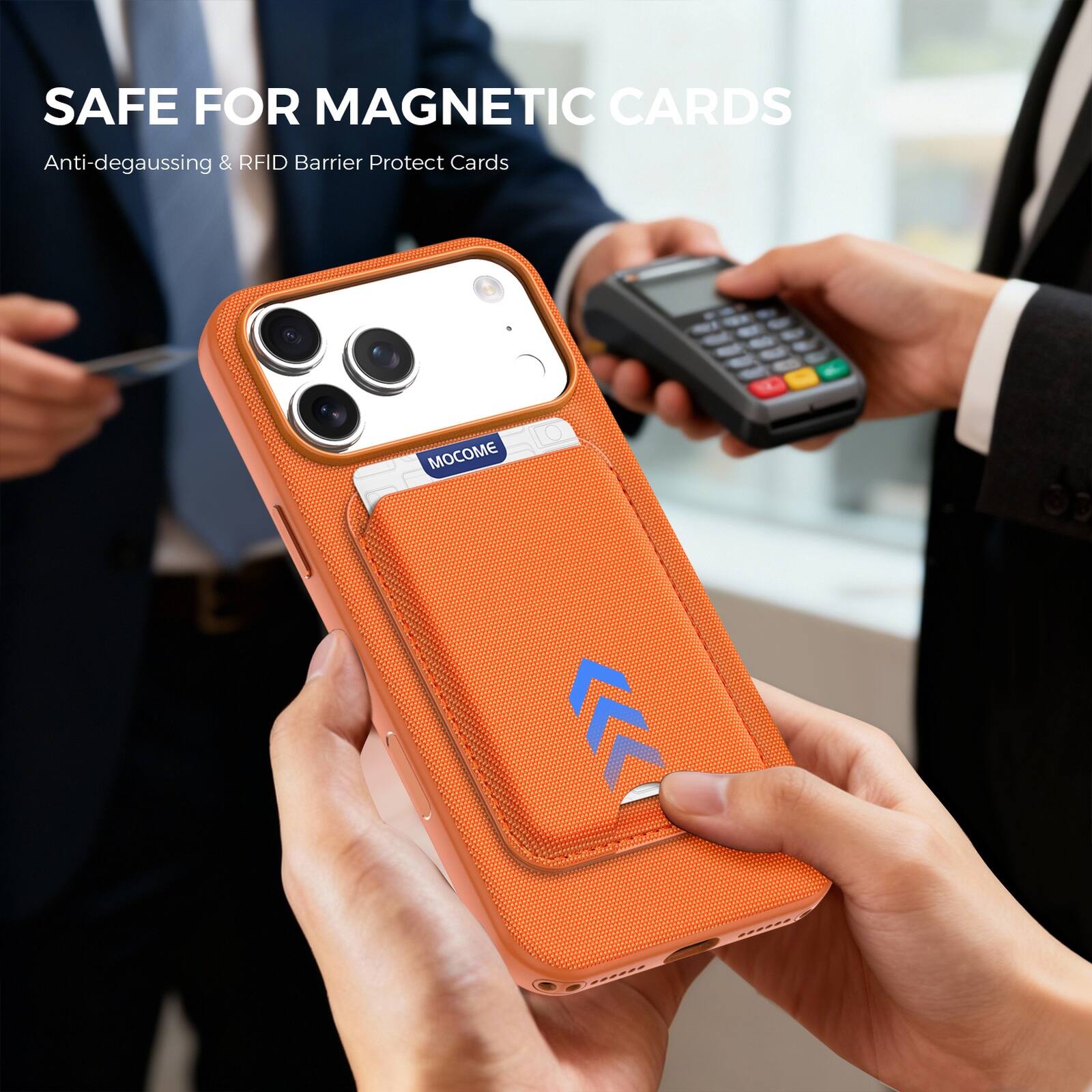 SAFE FOR MAGNETIC CARDS  
Anti-degaussing & RFID Barrier Protect Cards