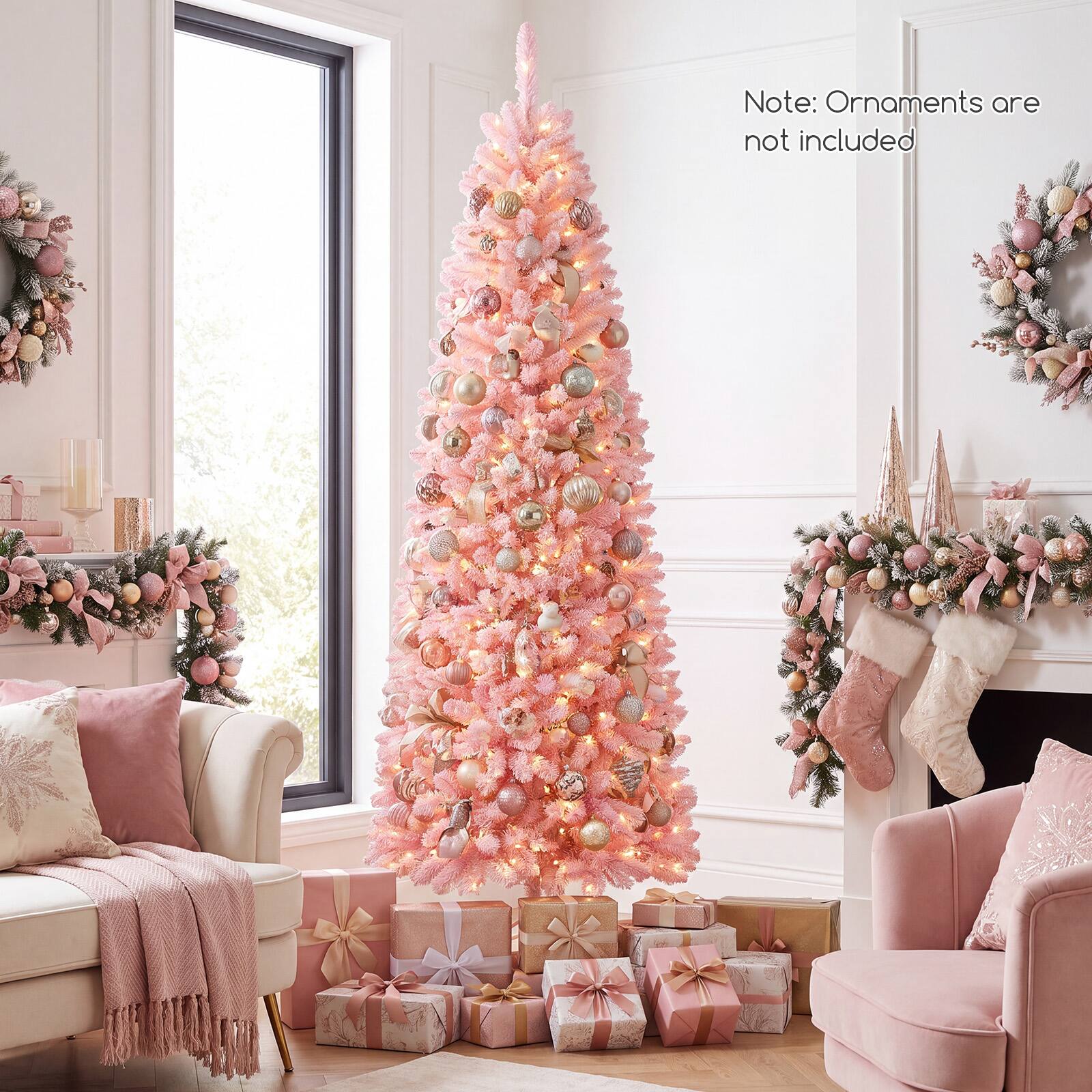 Note: Ornaments are not included