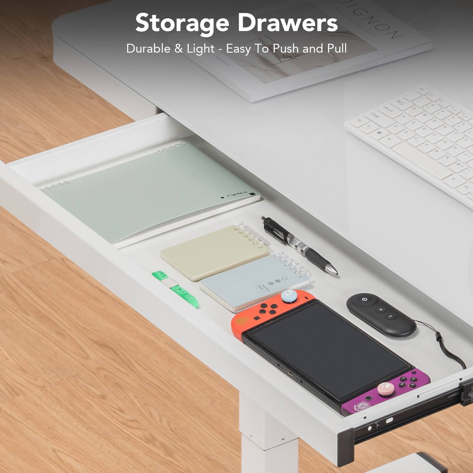 Storage Drawers Durable & Light - Easy To Push and Pull