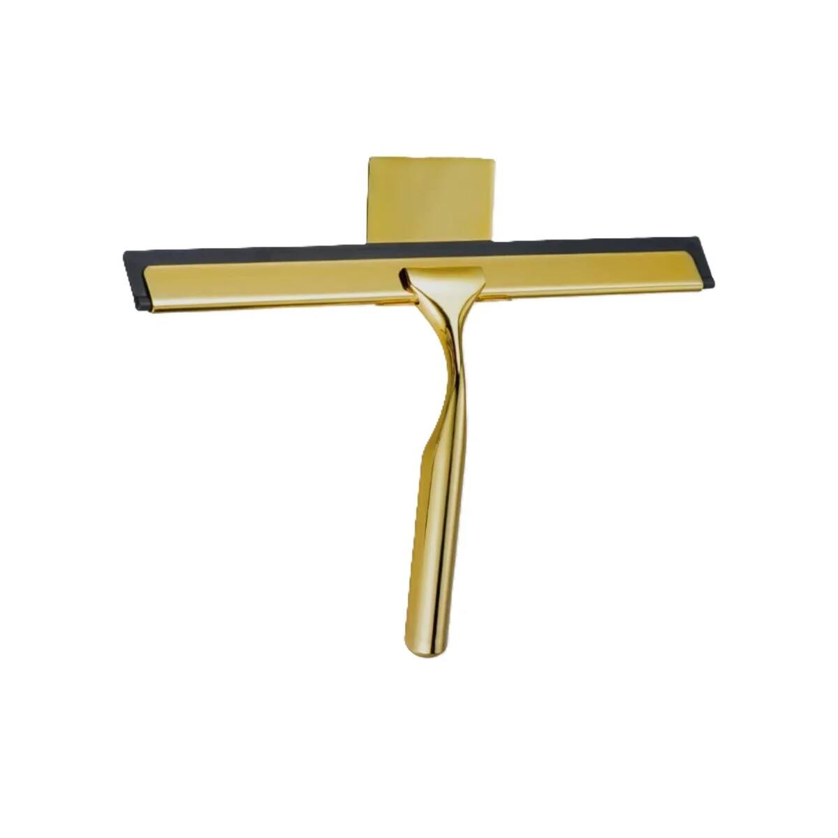 Front. J&V TEXTILES - 10 Inch Shower Squeegee with 3M Hanger - GOLD.