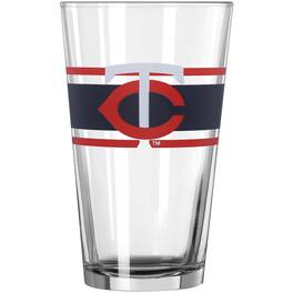 Logo Brands - 16oz. Stripe Pint Glass - Multicolor