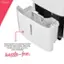 Frigidaire Gallery Water bucket conveniently located in front for easy access, with carry handle and splash guard to make emptying hassle-free.