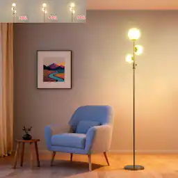 3 Globe Dimmable Gold