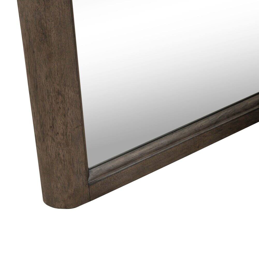 Front. Liberty Furniture Industries - Cascade Falls Mirror for Bedroom Dresser Mount - Satin Espresso Oak - Satin Espresso.
