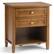 Front. Simpli Home - Warm Shaker Bedside Table - Light Golden Brown.