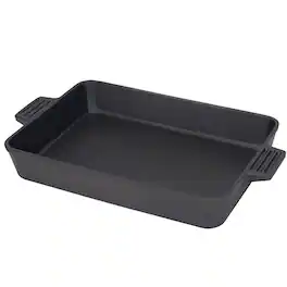 Bayou Classic - 9x13 Inch Pre-Seasoned Cast Iron Cake Pan Casserole Bakeware Dish - Black