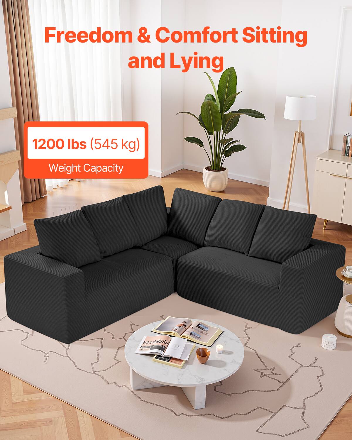 Freedom & Comfort Sitting and Lying

1200 lbs (545 kg) Weight Capacity