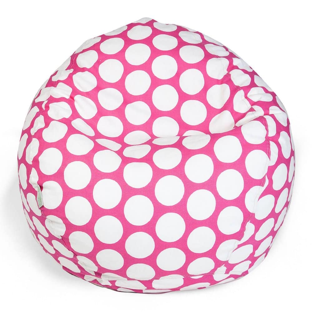 Majestic Home - Small Bean Bag Polka Dot (Large) Hot - Pink
