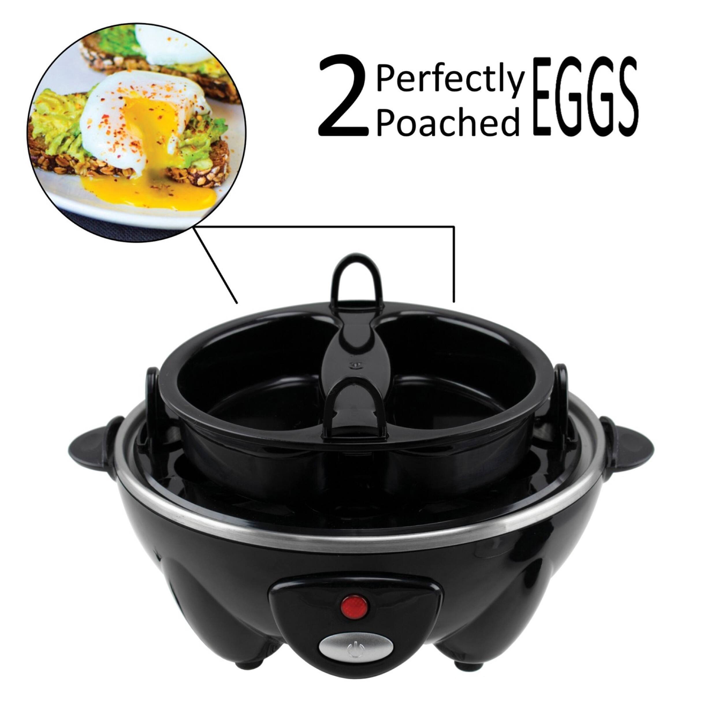 Brentwood Electric 7 Egg Cooker with Auto Shut Off Black
